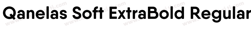 Qanelas Soft ExtraBold Regular字体转换